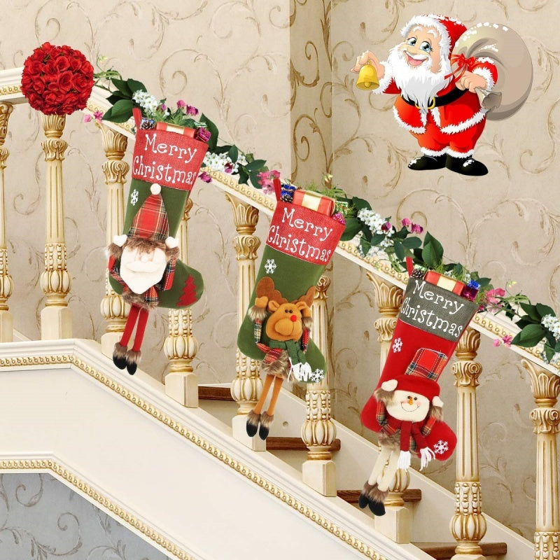 Holiday Christmas Stockings - Festive Holiday Decor